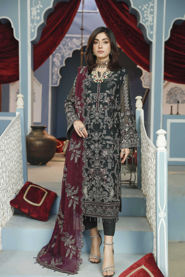 Amelia Luxury Chiffon Embroidered | Unstitched Eid '25