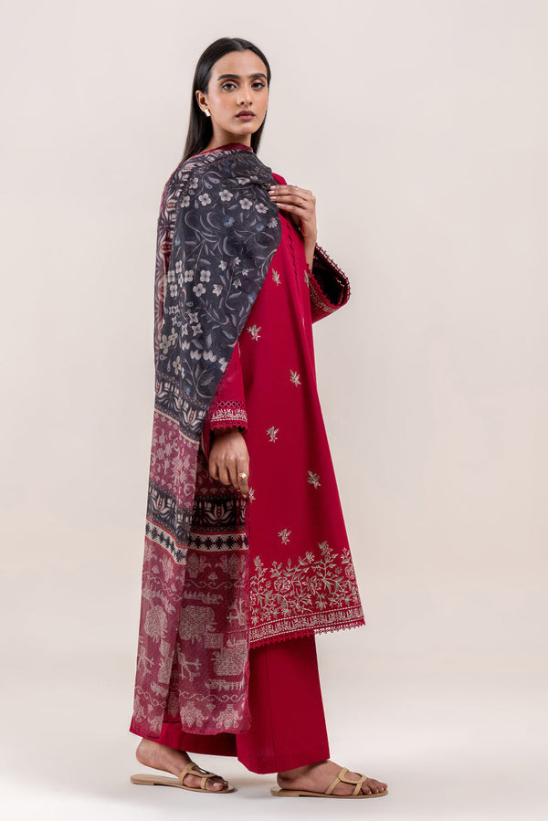 3 PIECE EMBROIDERED LAWN SUIT-RUBY GRACE (UNSTITCHED)