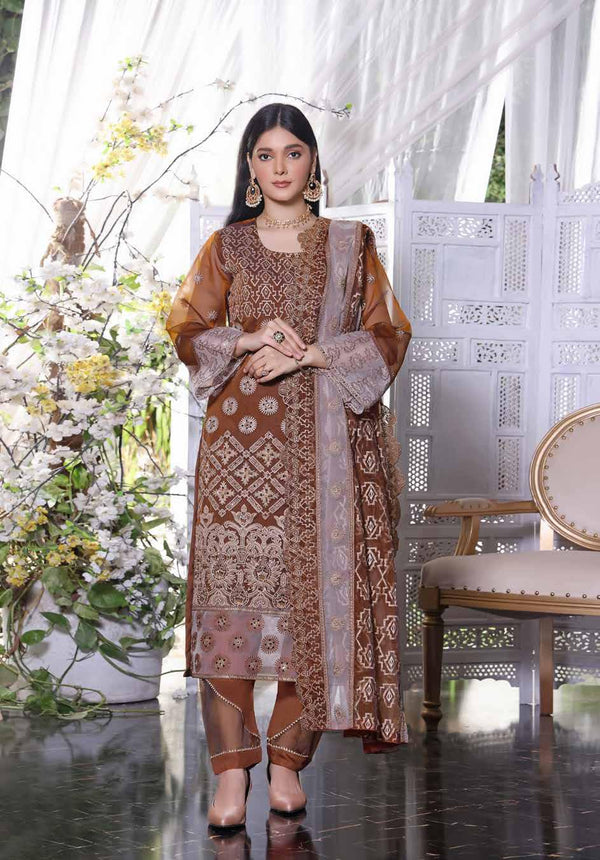 Fancy Embroidered Unstitched | NMM-1990