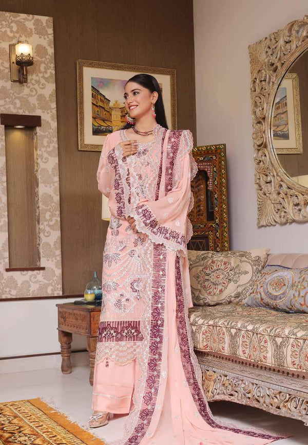 Luxury Chiffon Unstitched | Maliha - 01