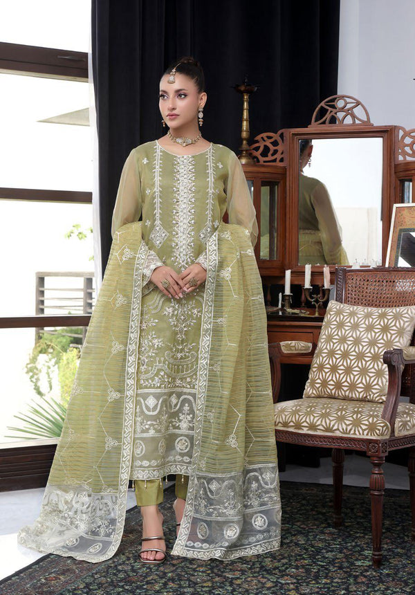 ALV-502 Khaadi Net Embroidered - Unstitched